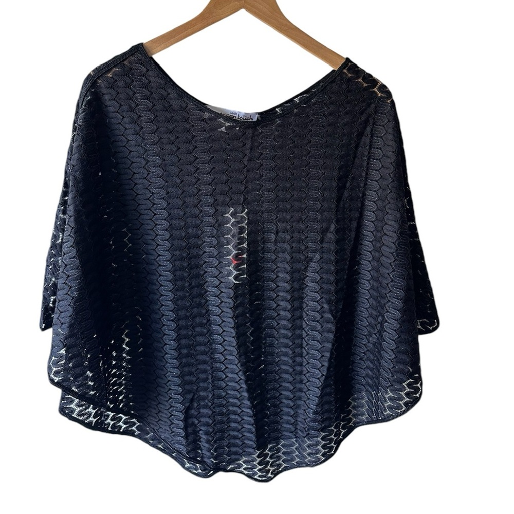 Black Moroccan Touch Poncho/CoverUp